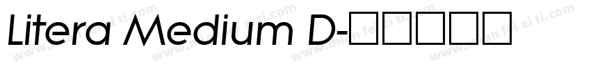Litera Medium D字体转换